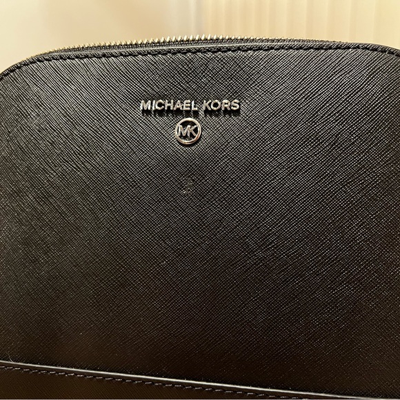 Large Saffiano Leather Dome Crossbody Bag - Picture 2 of 10